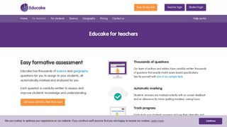 Educake for teachers | Educake - Online Formative Assessment for ...