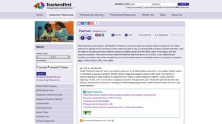 TeachersFirst Review - playposit (was eduCanon)