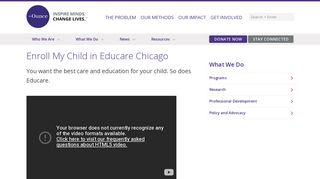 Enroll your child at Educare Chicago | Ounce of Prevention Fund