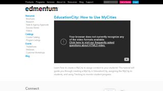 EducationCity: How to Use MyCities | Edmentum
