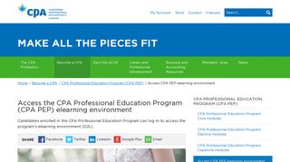 Access the CPA Professional Education Program (CPA ... - CPA Canada