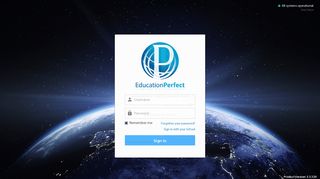 Control Panel - Education Perfect