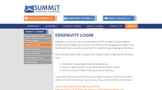 Edgenuity Login - Summit Learning Charter