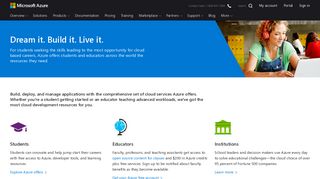 Education Professionals—Try Azure Free Today | Microsoft Azure