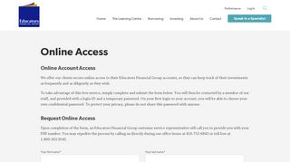 Online Access - Educators Financial