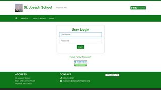 User Login - St. Joseph School - Educonnect