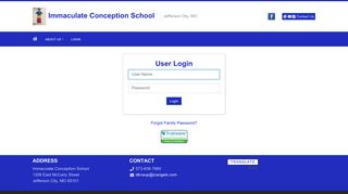 User Login - Immaculate Conception School - Educonnect