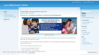 Online Maths Learning with Educosoft.com | Learn Mathematics Online
