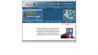 Student Module, DelE, Directorate of Education