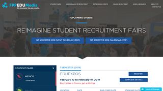 Upcoming Events - International Student Recruitment | Education Fairs ...