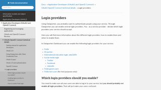 Login providers — Feide documentation documentation