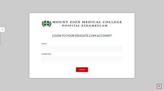 Edugate | Login - Mount Zion Medical College