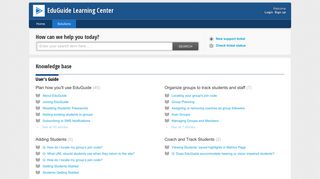 EduGuide Learning Center: Solutions