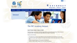 Intranet - The ISF Academy