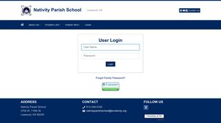 User Login - Nativity Parish School - Educonnect