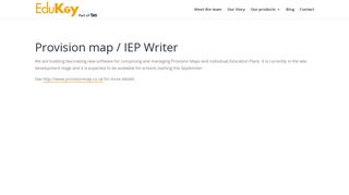 Provision map / IEP Writer - Edukey Education