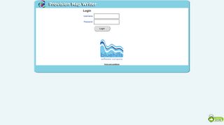 Provision Map Writer Online - Login