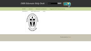 Mater Maria - DBB Edumate Help Desk