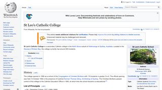 St Leo's Catholic College - Wikipedia