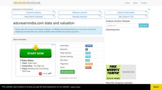 Edunearnindia : Website stats and valuation