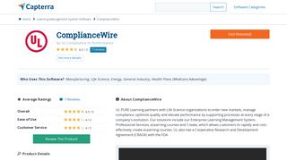 ComplianceWire Reviews and Pricing - 2019 - Capterra