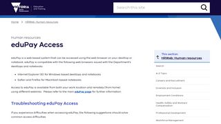 Human resources: eduPay Access