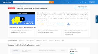 Big Data Hadoop Training | Hadoop Certification Course - Edureka