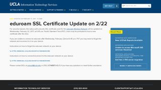 eduroam SSL Certificate Update on 2/22 | UCLA IT Services