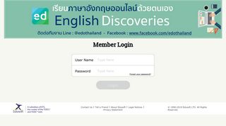 Member Login - English Discoveries