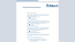Edusoft FAQ - Instructional Technology