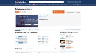 Edusson Reviews - 48 Reviews of Edusson.com | Sitejabber