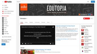 Edutopia - YouTube