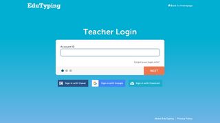Teacher Login - EduTyping.com