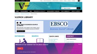 Welcome – Vlerick Library - Vlerick Business School
