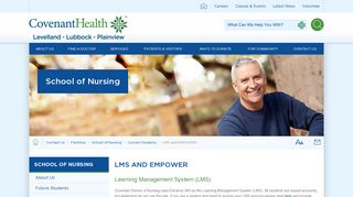 LMS and EMPOWER | Covenant Health System: Nursing School