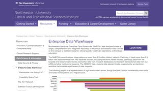 Enterprise Data Warehouse: Northwestern University: Feinberg ...