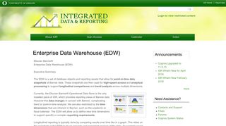 Enterprise Data Warehouse (EDW) | Integrated Data & Reporting