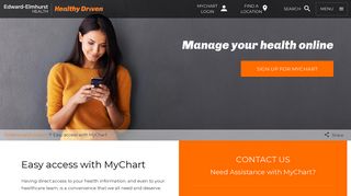 Easy access with MyChart | Edward-Elmhurst Health