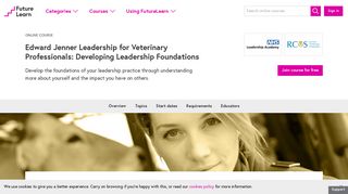 Edward Jenner Leadership for Veterinary Professionals ... - FutureLearn