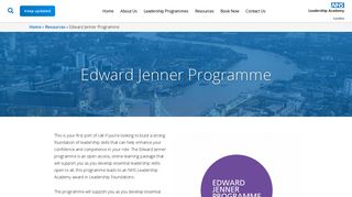 Edward Jenner Programme | London Leadership Academy