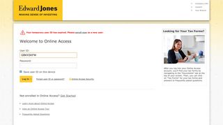 Logon: Enter User ID | Edward Jones Account Access