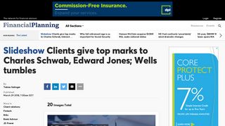 Clients give top marks to Charles Schwab, Edward Jones