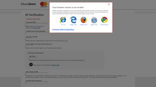 Credit Card Account Access: ID Verification