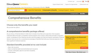 Edward Jones - Financial Advisor Benefits Package