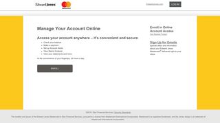 Edward Jones MasterCard® - Online Account Access