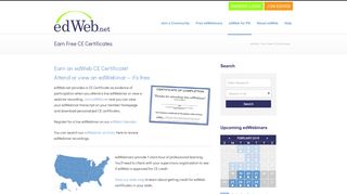 Earn Free CE Certificates - edWeb