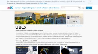 UBCx - Courses from University of British Columbia | edX