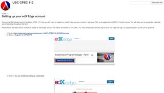 Setting up your edX Edge account - UBC CPSC 110 - Google Sites
