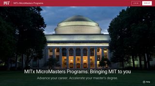 MITx MicroMasters: Bringing MIT to you