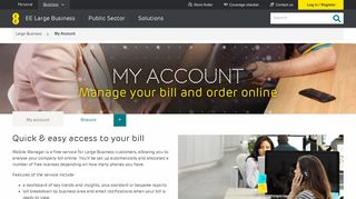 My Account | Large Business | EE